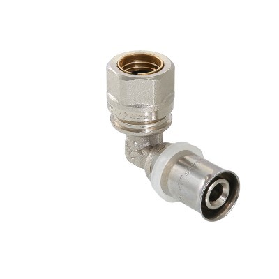 Valtec Угольник пресс 16мм с переходом на обжим 15мм