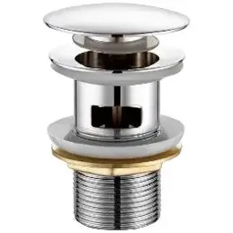 Донный клапан для раковины с переливом, хром Do.Korona DK-808