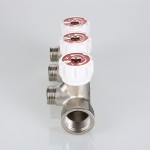 Коллектор Valtec Коллектор с регул. вентилями, 3/4х2 вых. 1/2 нар. (на подающий трубопровод)  