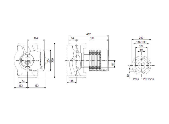   Циркуляционный насос Grundfos MAGNA3 80-60 F PN10  