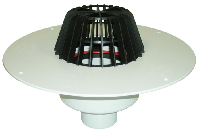 HL 62P/1 Кровельная воронка с фланцем для ПВХ гидроизоляции, DN110  