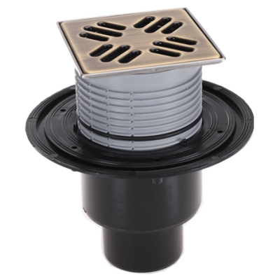 HL 310N-3000.31 Трап с гидрозатвором, (КЛИК-КЛАК), с решеткой HL037N.31Е (светлая Бронза), с вертикальным выпуском DN50/75/110