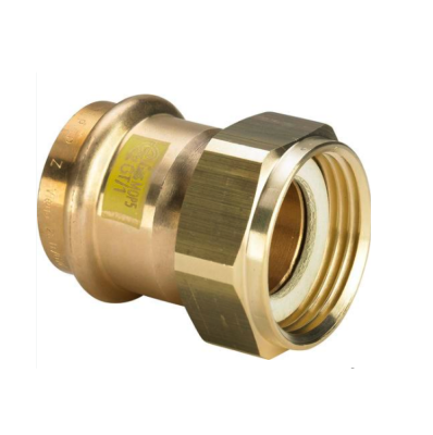 Viega Муфта пресс-В 28х1 1/4 с накидной гайкой плоская прокладка бронза G