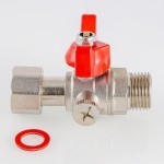 Valtec Кран шаровой для подключения манометра, 1/2нар -1/4вн.  