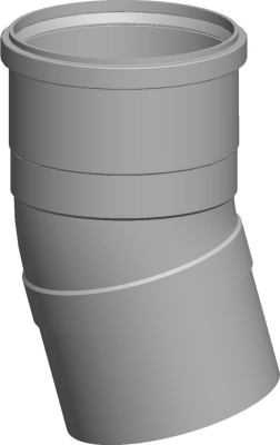 Wolf Дымоход Отвод DN200 15°, из полипропилена (стар. арт. 2651363)
