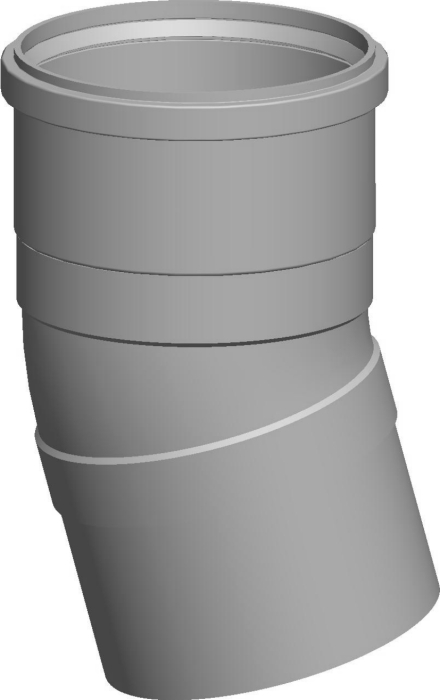 Wolf Дымоход Отвод DN200 15°, из полипропилена (стар. арт. 2651363)  
