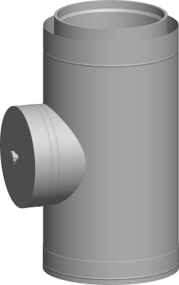 Wolf Дымоход Ревизия DN315/400 L:600 мм, для концентрической дымовой трубы, из нержавеющ. стали/поли