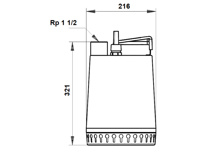 Дренажный насос Grundfos Unilift AP 12.40.04.A1  