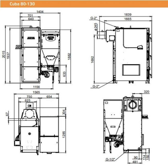 Котел автоматический ZOTA Cuba 130  