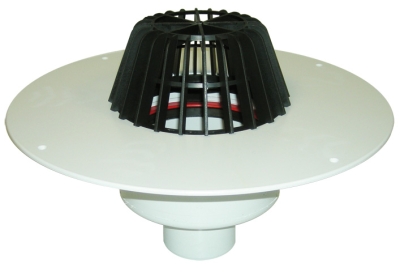 HL 62P/7 Кровельная воронка с фланцем для ПВХ гидроизоляции, DN75