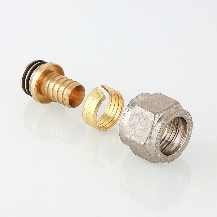 Valtec VTc.709.N.1622 Соединитель коллекторный обжимной для полимерной PEX трубы 16 (2,2)