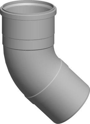 Wolf Дымоход Отвод DN200 45°, из полипропилена (старый арт. 2651365)
