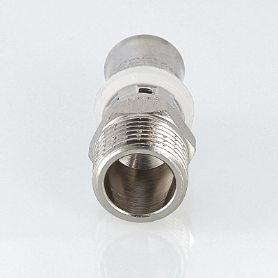 Valtec Соединитель пресс с переходом на нар. р. 20х3/4  