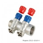 Коллектор Valtec Коллектор с регул. вентилями, 1х2 вых. Евроконус 3/4  