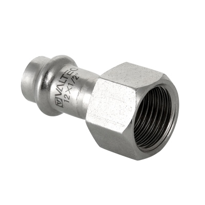 Valtec Соединитель нерж. сталь с вн.р. 18х1/2"  