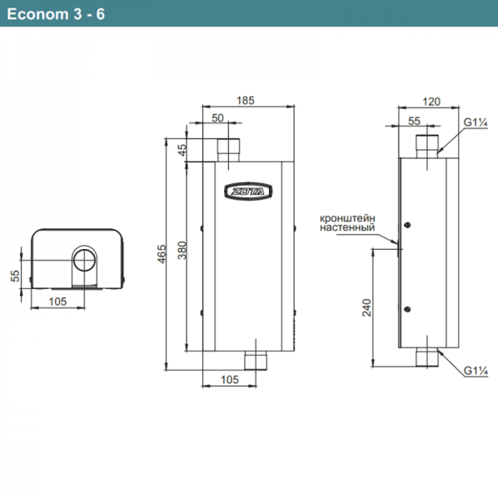Электрокотел ZOTA ECONOM SSR 6  