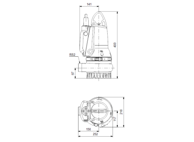 Дренажный насос Grundfos DP 10.50.09.E.2.50B