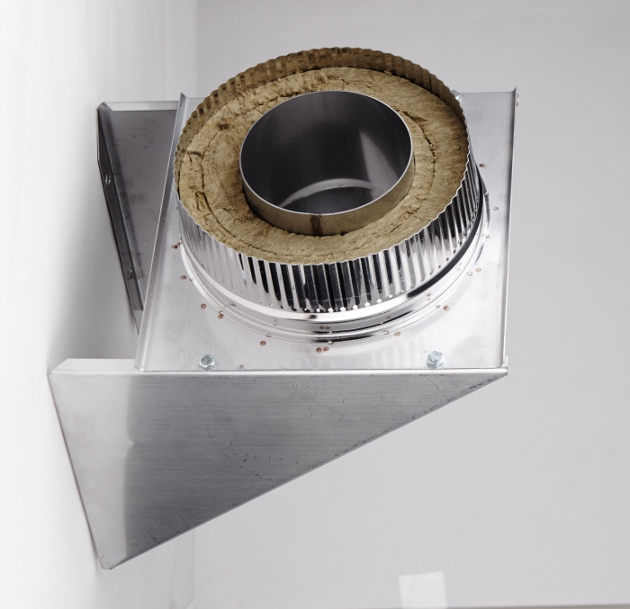 Элемент для монтажа дымохода Дымофф Монтажная площадка 280*200 Цинк/AISI409 1мм  