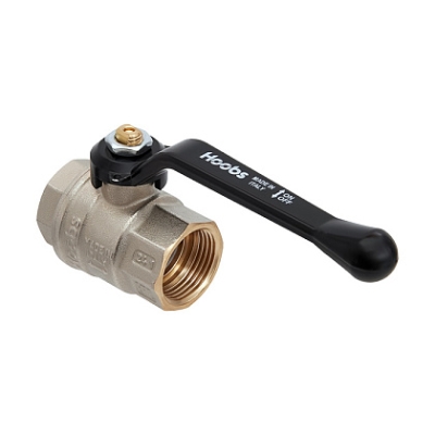 Кран шаровой Hoobs ORION ВР/ВР 1/2&#039;&#039; алюминиевая ручка-рычаг чёрного цвета