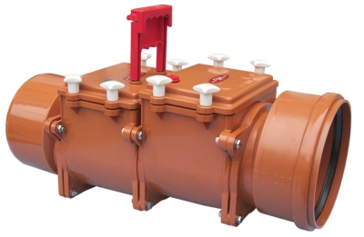 HL 720.2 Механический 2-х камерный канализационный затвор DN200