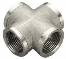 Stout Крестовина ВВ никелированная 1 1/2"