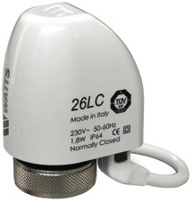 Watts Сервопривод 26 LC (н.з) 230V AC, свет. индик., съем. к.  