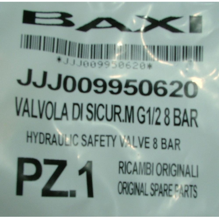 Baxi Клапан предохранительный бойлера (8 бар)  