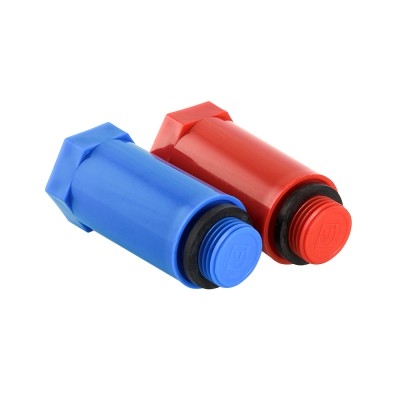Valtec Комплект длинных полипропиленовых пробок с резьбой 1/2&quot; (красная + синяя)