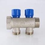 Коллектор Valtec Коллектор с регул. вентилями, 1х3 вых. Евроконус 3/4  