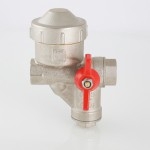 Кран с сервоприводом Valtec Кран шаровой со встроенным фильтром и редуктором давления (КФРД), правый  