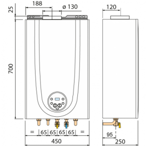 Газовый котел SIME Brava One 30 HE  