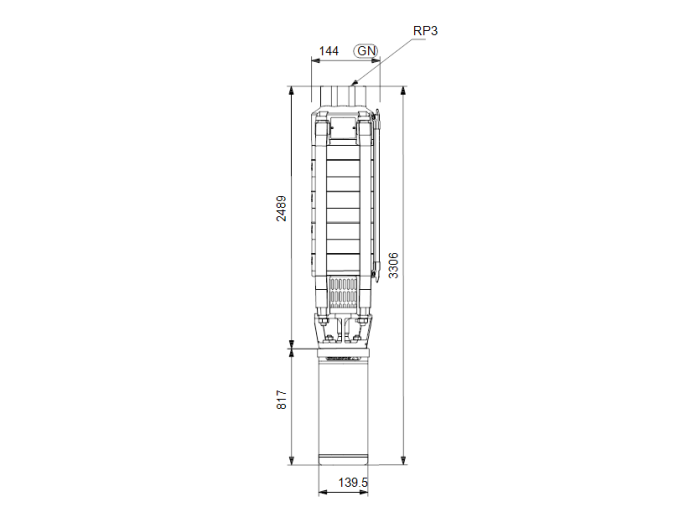 Скважинный насос Grundfos SP 30-23N (380В) SD  