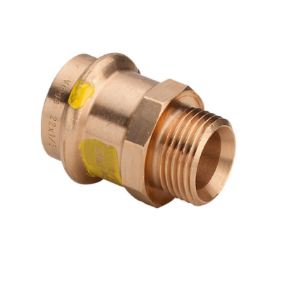 Viega Муфта пресс-Н 15x1/2 разъёмное соед. с плоской прокладкой, бронза