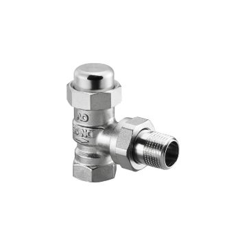 Oventrop Combi LR вентиль на обр. подводку Ду15, 1/2, PN10, из латуни, угловой, никелир.  