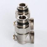 Valtec Узел угловой для нижн. подкл. рад. (c компл. адаптеров 1/2), 3/4хЕвроконус  