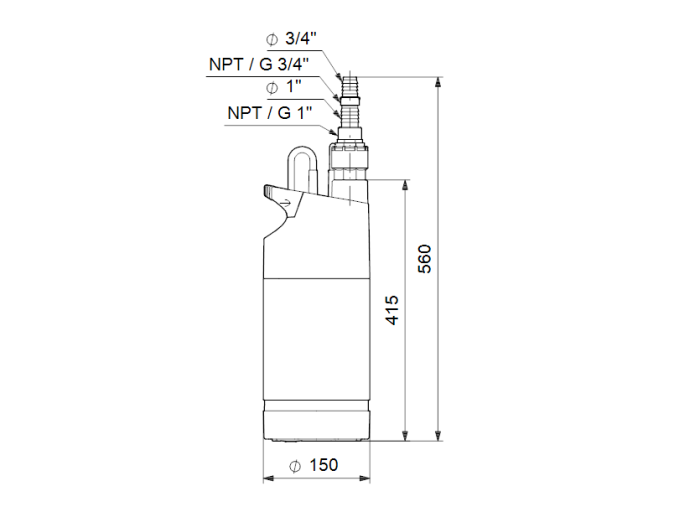 Скважинный насос Grundfos SB 3-45 A  