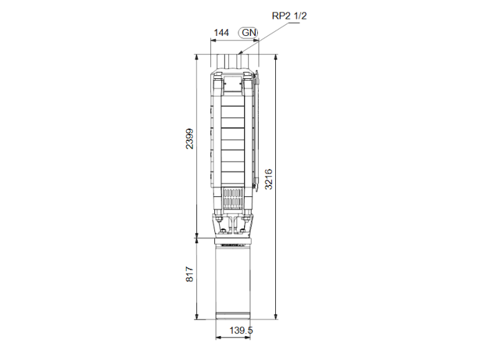 Скважинный насос Grundfos SP 17-35N (380В) SD  
