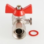 Valtec Кран шаровой для подключения манометра, 1/2вн. -1/2вн.  