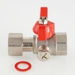 Valtec Кран шаровой для подключения манометра, 1/2вн. -1/2вн.  