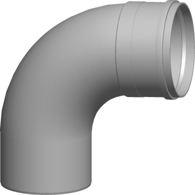 Wolf Дымоход Отвод DN250 90°, из полипропилена