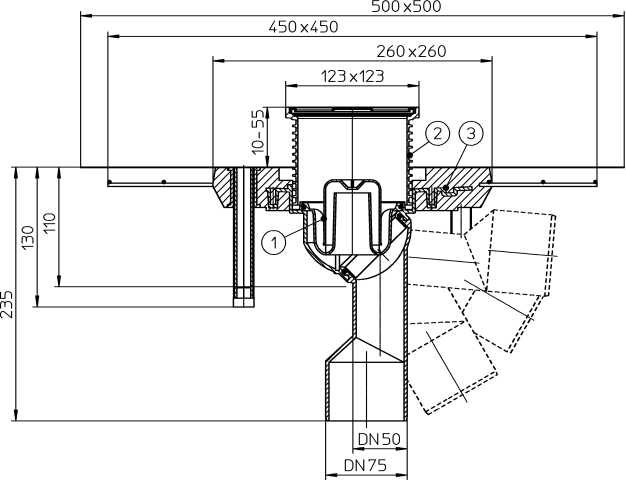 HL 80.1C Трап с консолью из полимербетона