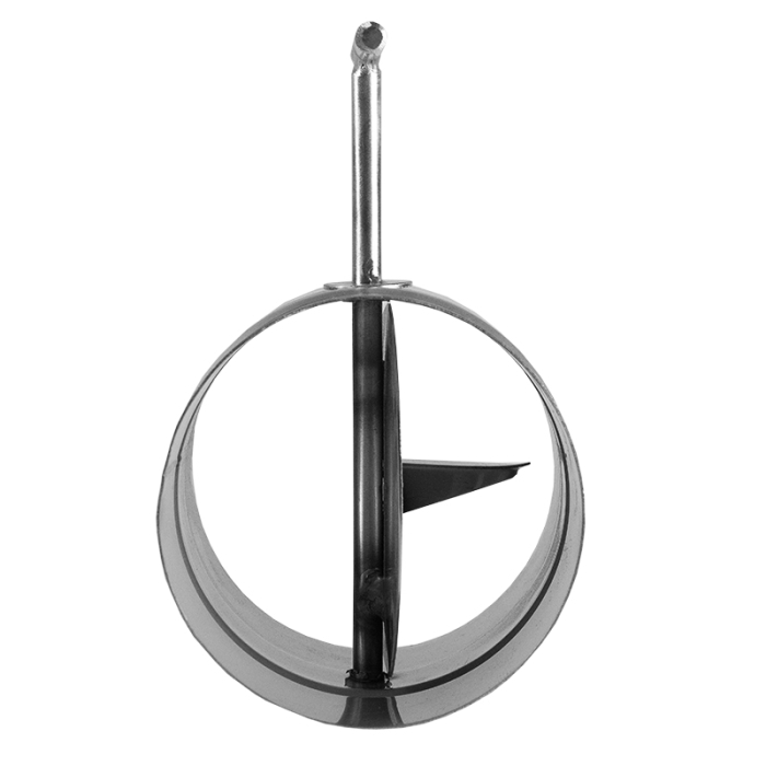 Одностенный дымоход Дымофф Шибер поворотный 130 AISI409 1мм  