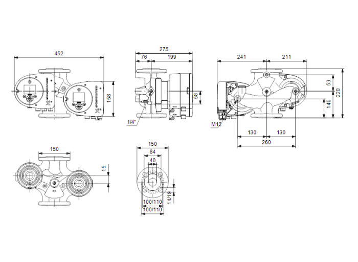 Насосная станция Grundfos MAGNA3 40-40 F 220 (230В)  