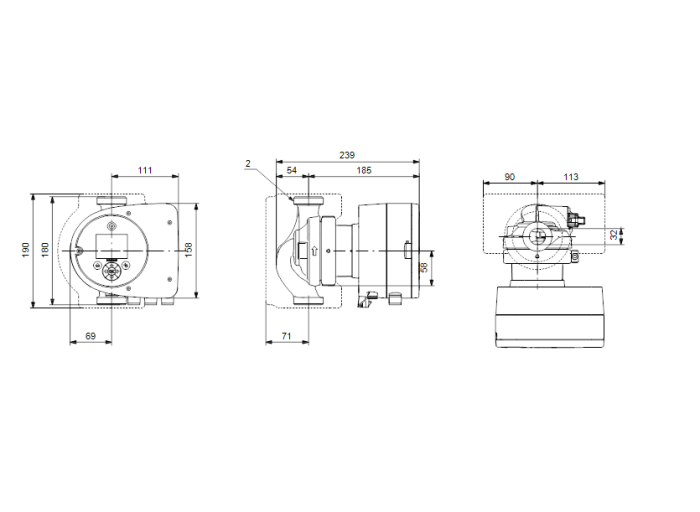 Циркуляционный насос Grundfos MAGNA3 32-40  