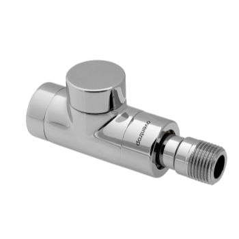 Радиатор Oventrop Combi E вентиль на обр. подводку Ду15, 1/2, PN10, проходной, белый  