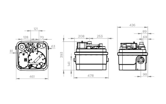 Канализационная установка SFA SFA SANICUBIC 1 IP67  