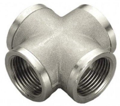 Stout Крестовина ВВ никелированная 3/4