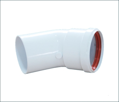 Wolf Дымоход Отвод DN80 45°, цвет белый, для CGG /FGG