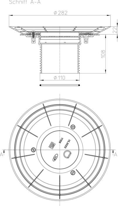 HL 85N-3020 Надставной элемент для трапов с надставным элементом HL 3020
