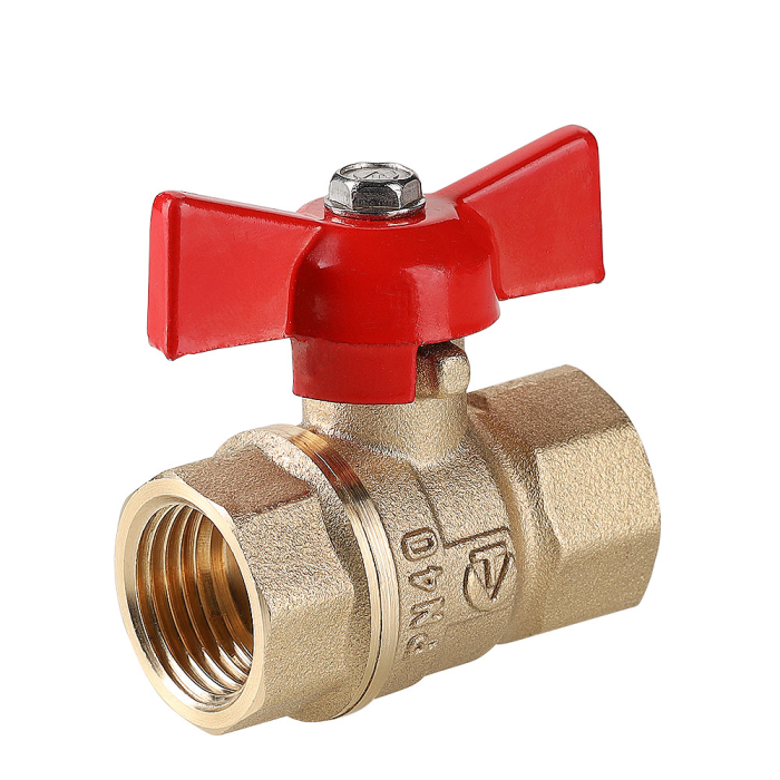 Valtec VT.122.GN.04 Кран шар. СТАНДАРТ, рукоятка бабочка 1/2", вн.-вн. (PN40)  